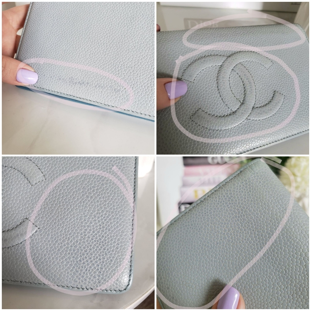 **SOLD** Authentic Pre-owned Chanel Caviar Timeless Bi-Fold Wallet - Picture 13 of 15